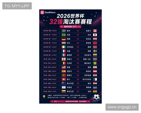 2026世界杯32强赛程回顾：淘汰赛首轮比赛安排整理